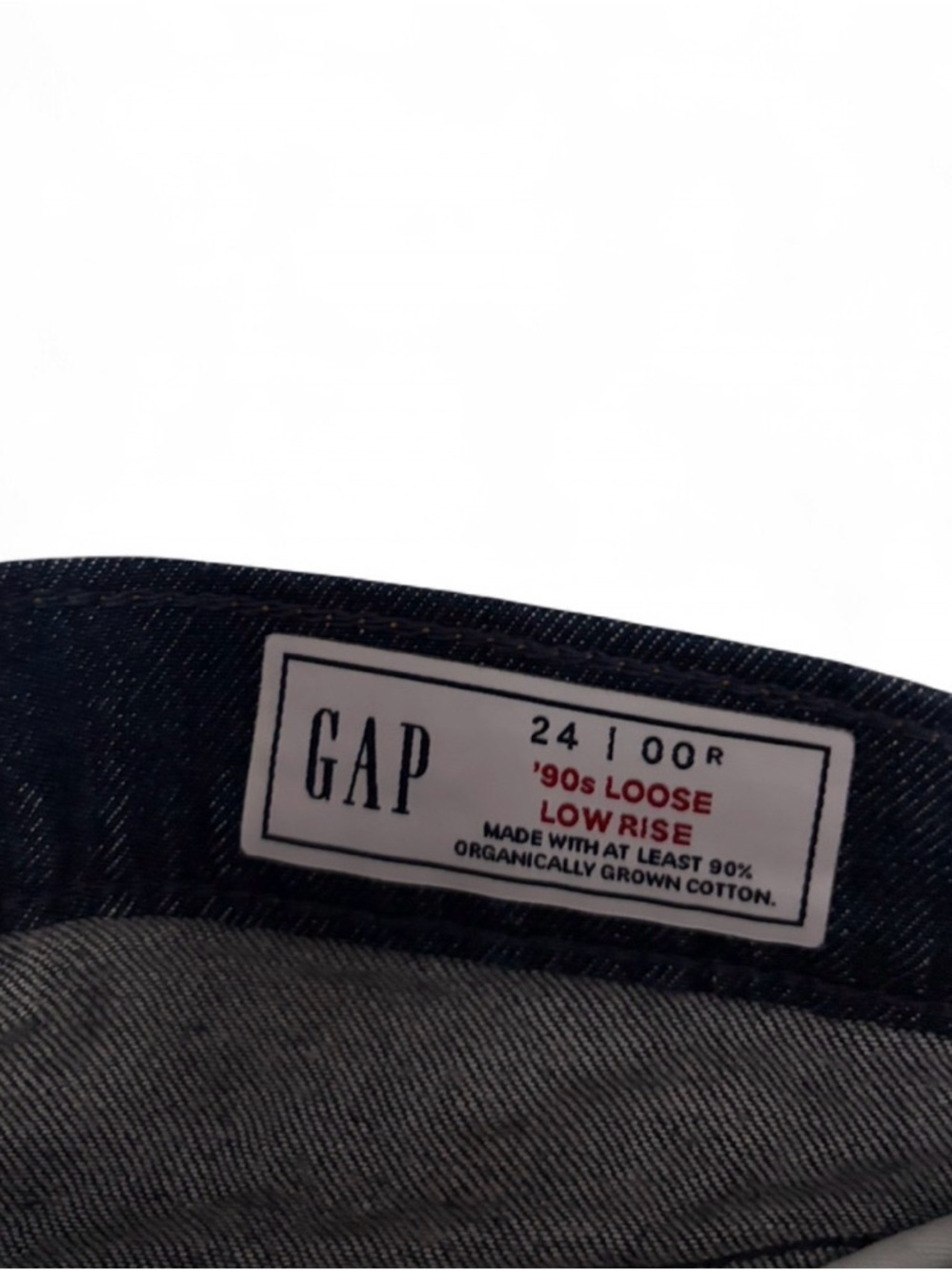 GAP Women's Dark Indigo Straight Leg Low Rise Jeans - Picture 3 of 4